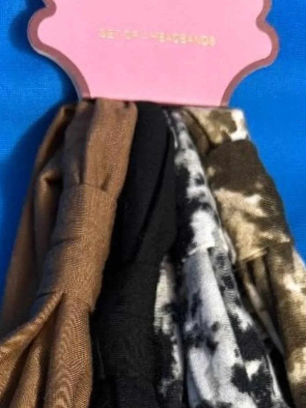 NEW SUNDAY STATE 4 PACK SET BEAUTIFUL HEADBANDS W/ SOLIDS & TIE DYED TYPE COLORS